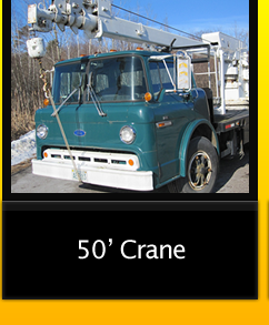 Crane rental, 100' crane rental